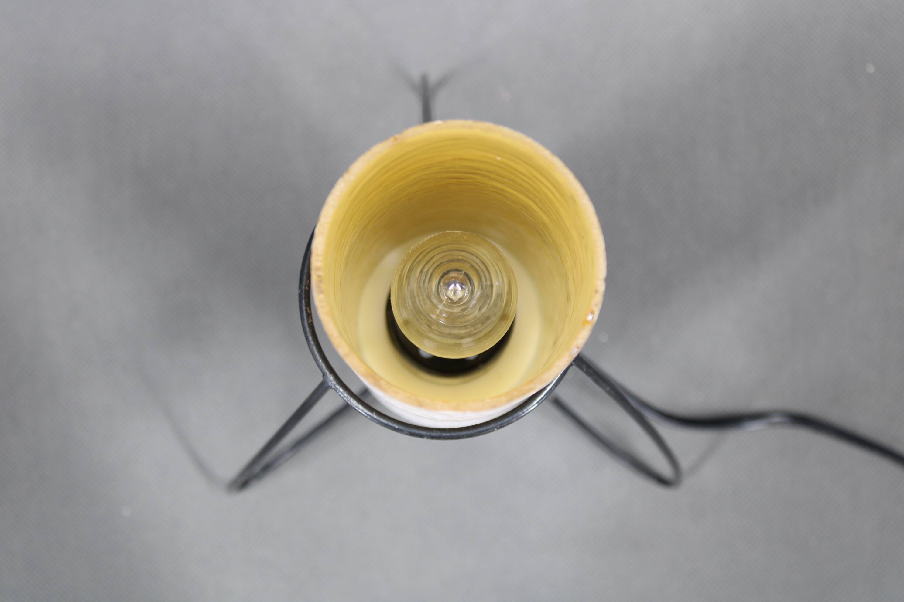 1960s Table Glass Lamp by Pokrok Zilina, Czechoslovakia