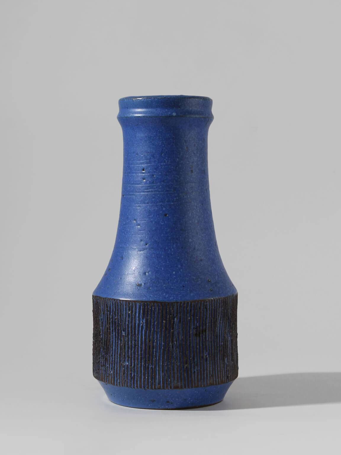Ninnie Forsgren Blue Ceramics Vase, 1960s, Sweden