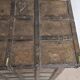Old chest - dowry console from Bikaner in teak and wrought iron
