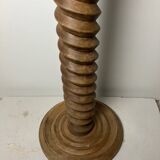 Solid oak twisted column