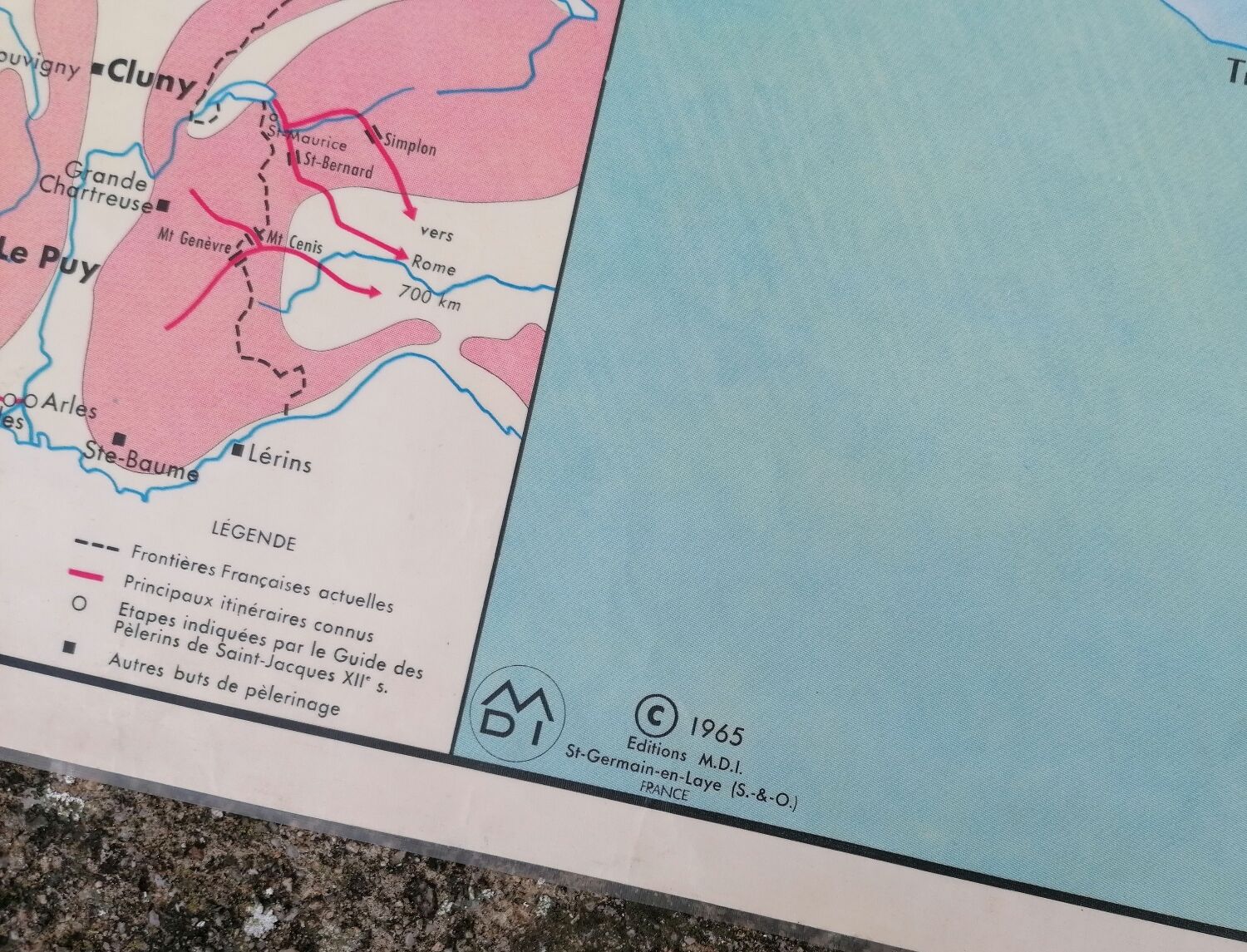 Old MDI History Map: The Crusades-Cultural Centres in France