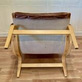 "Pernilla" leather armchair "Bruno Mathsson" 1960.