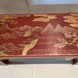 Small red lacquer table