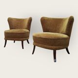Two Mid Century cocktail chairs