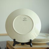5 old Badonviller flat plates