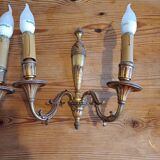 Pair of Bronze Sconces
