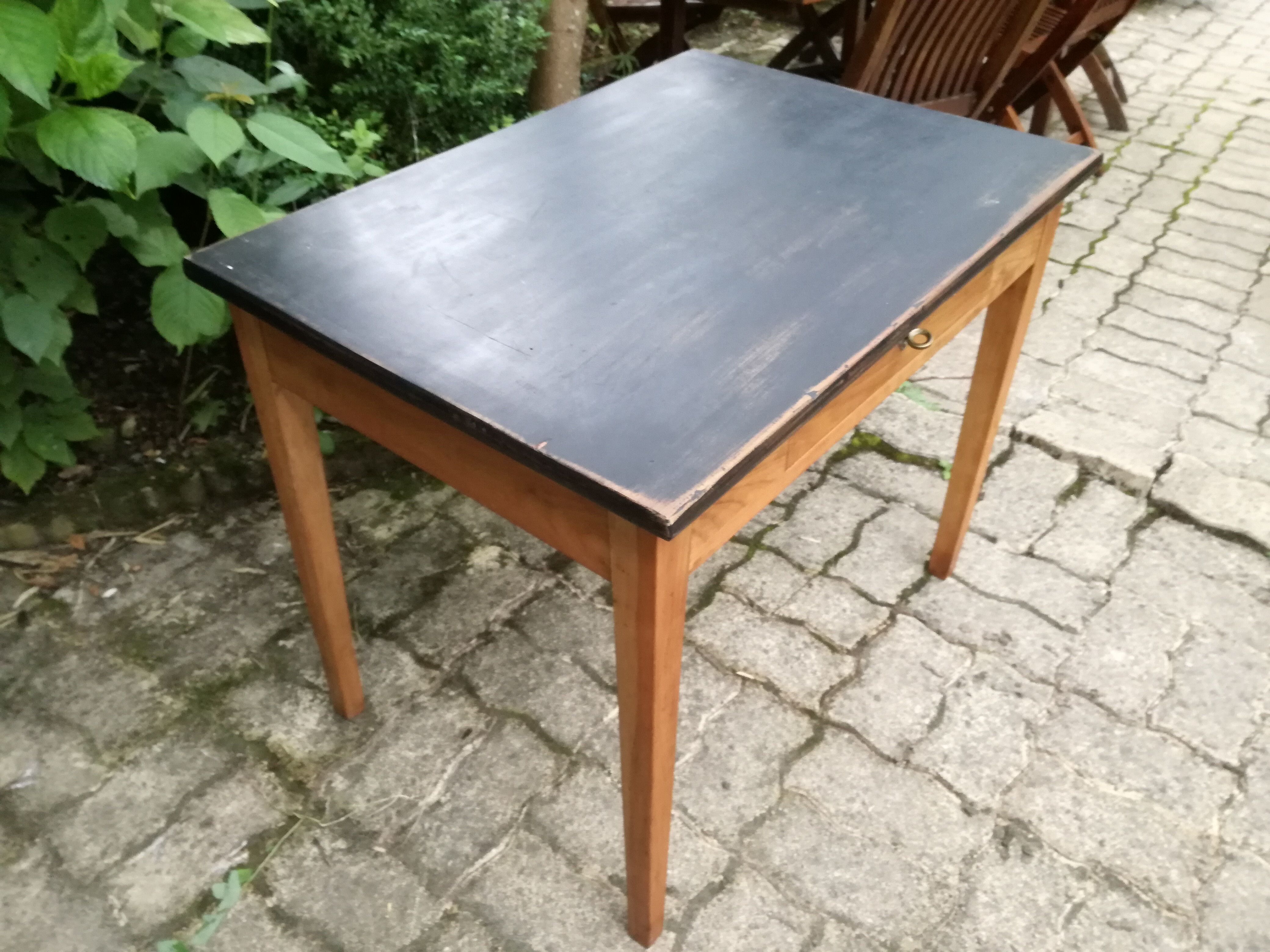 Stepped desk in fruit wood
