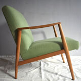 Danish teak armchair & stool, 1970