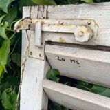 Old wooden shutter blinds