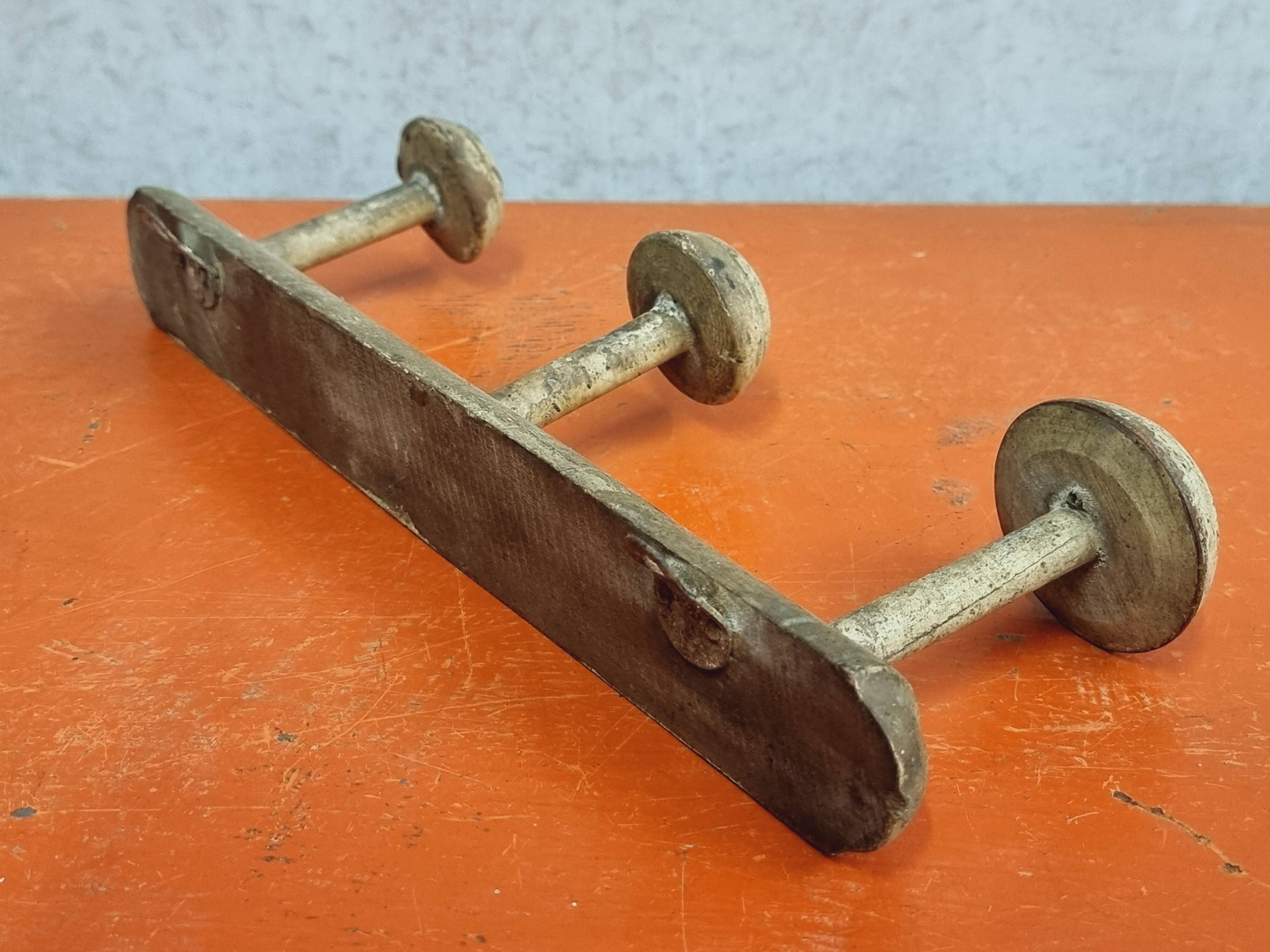 Antique faux bamboo coat rack wall rack
