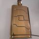 Brutalist brass lamp base Regina made in Italy.