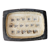 Brutalist Royal Copenhagen trinket tray by Jørgen Mogensen, 1960s