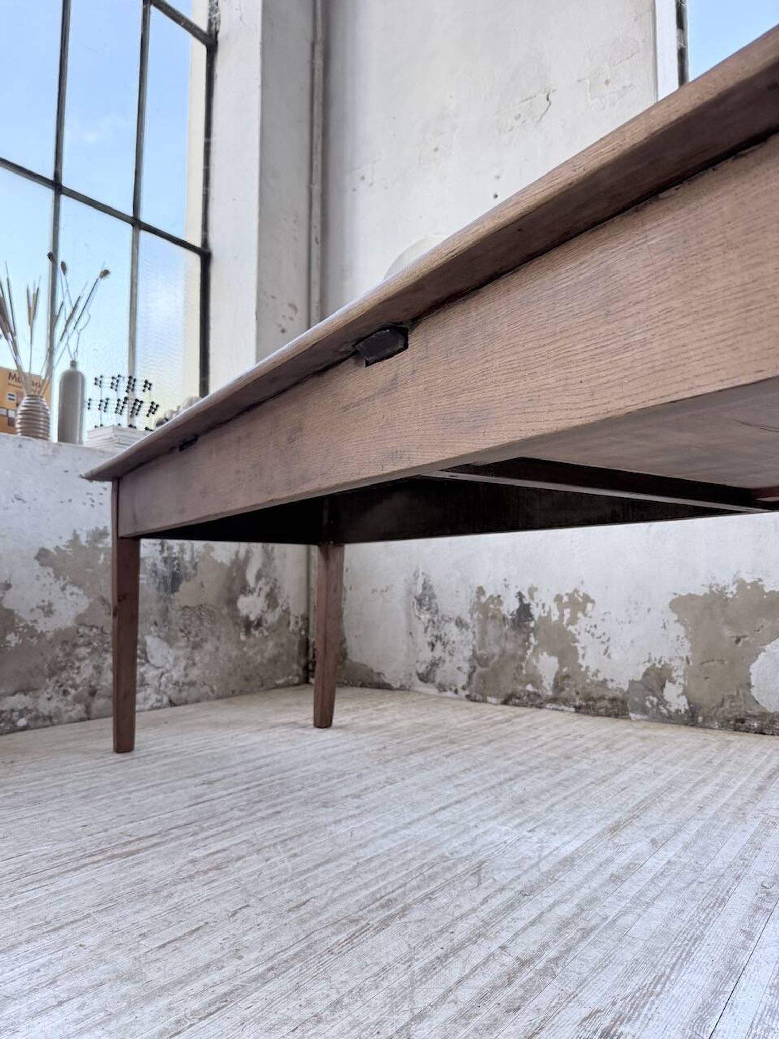 XL oak farmhouse table 1950 235cm
