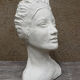 Woman bust in plaster