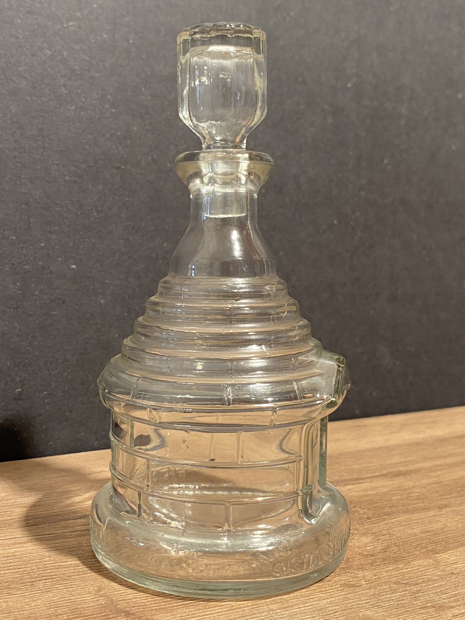 Glass bottle marked sisto liquor antica specialita del trulli