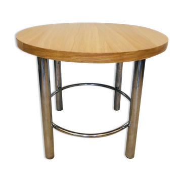 Table Bauhaus chromée de Kovona, années 1970