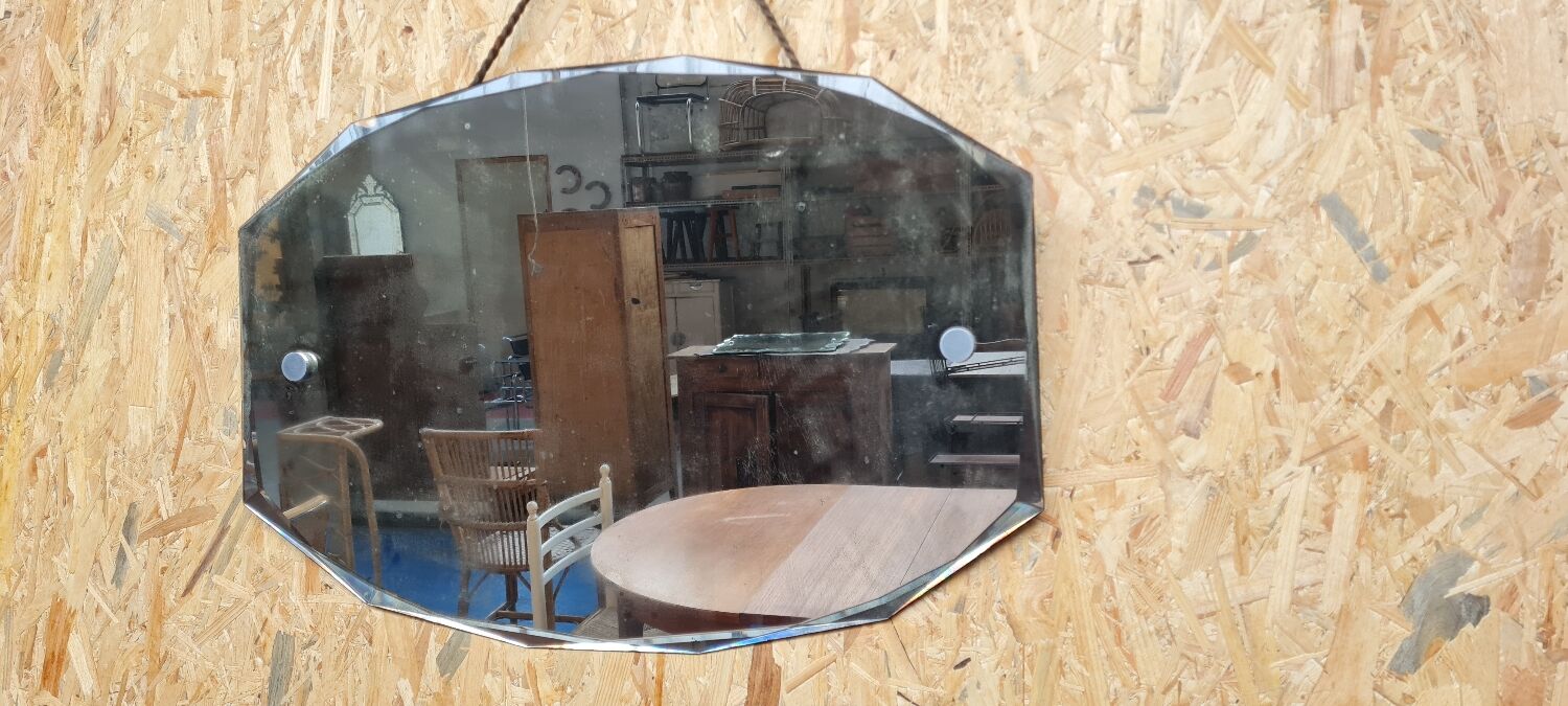 Art Deco beveled mirror