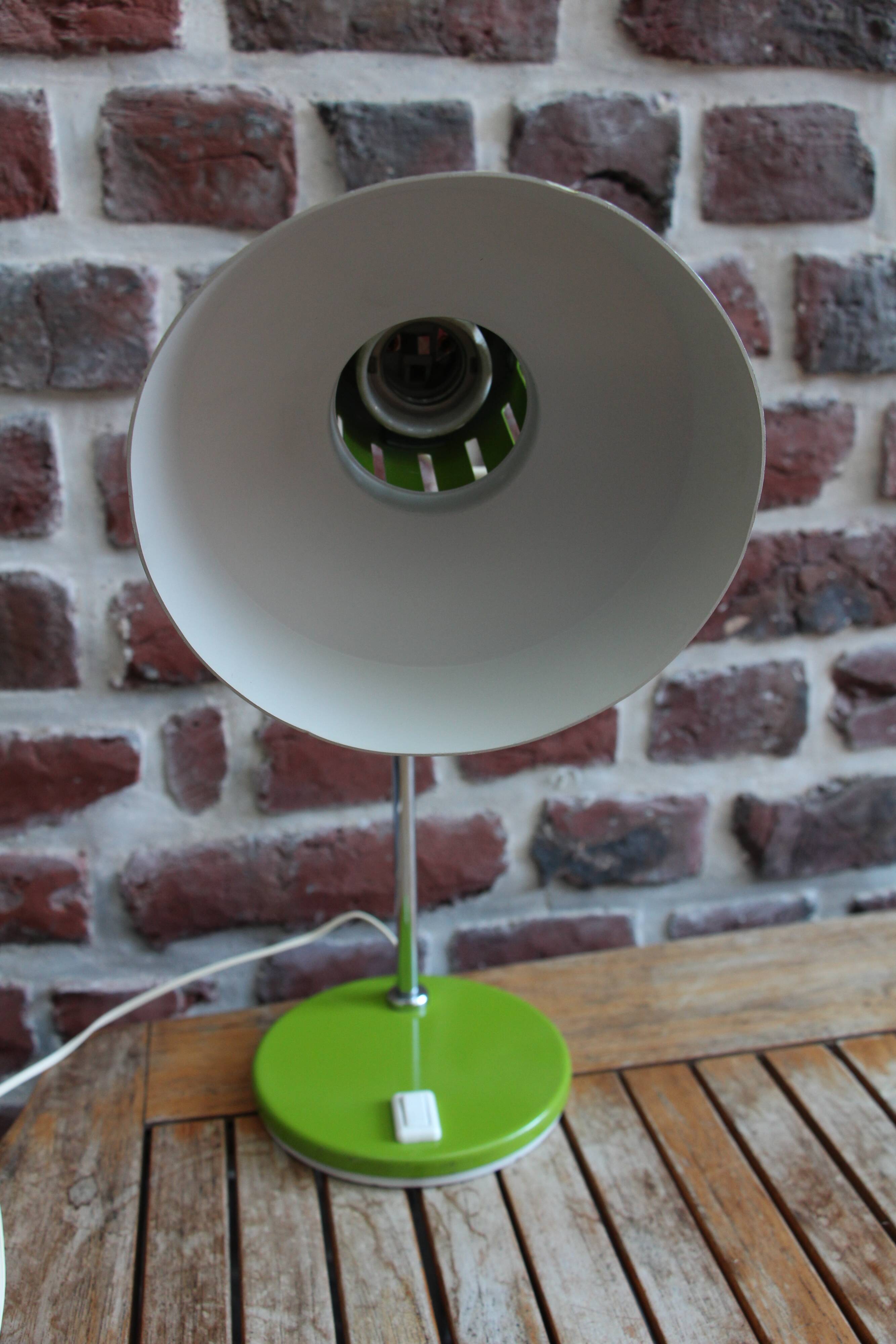 Vintage green desk lamp 70's