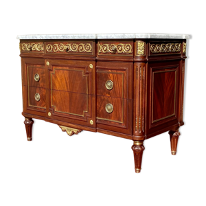 Commode en acajou & bronze style