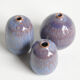 Trio de céramiques miniatures bleues par Antonio Lampecco