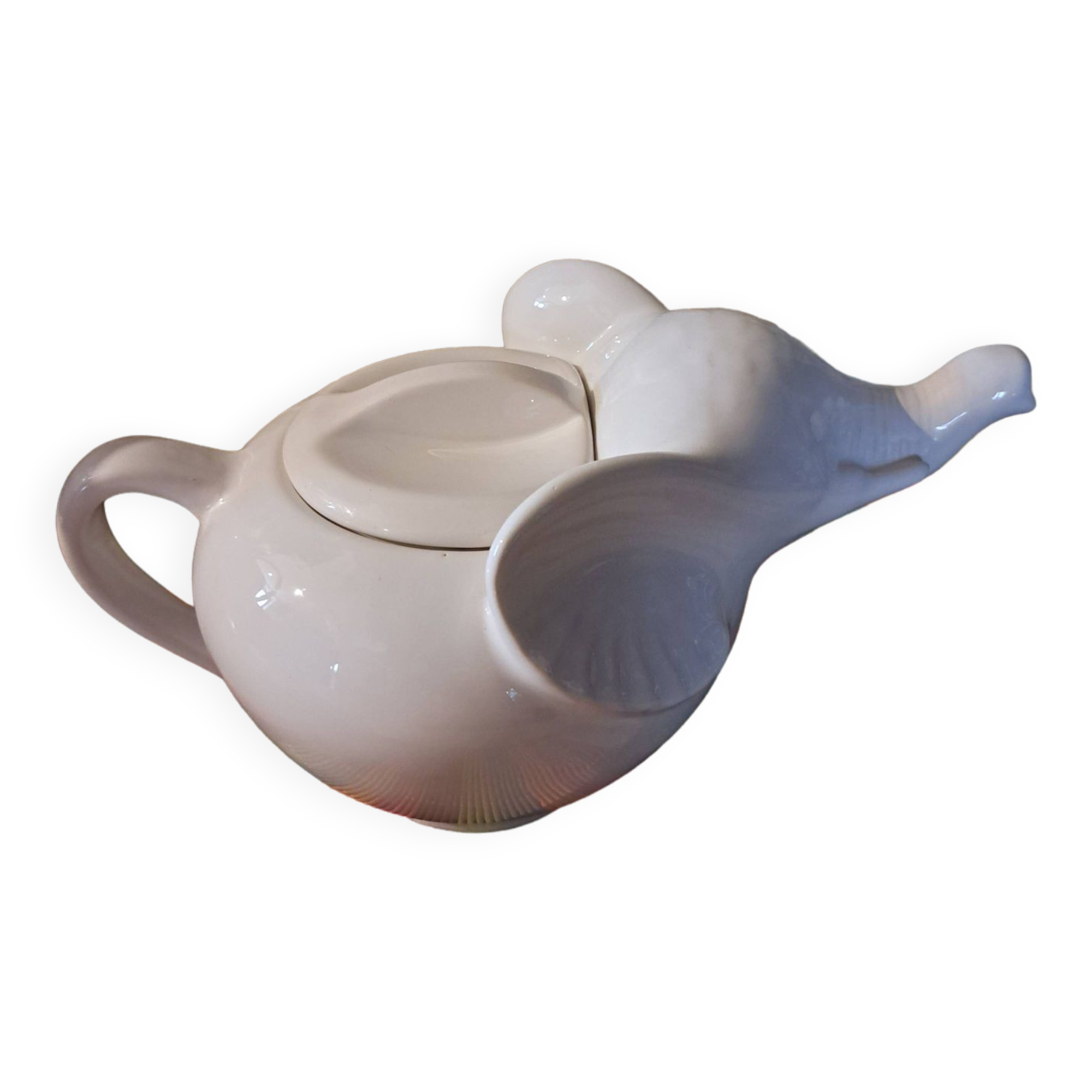 White elephant teapot