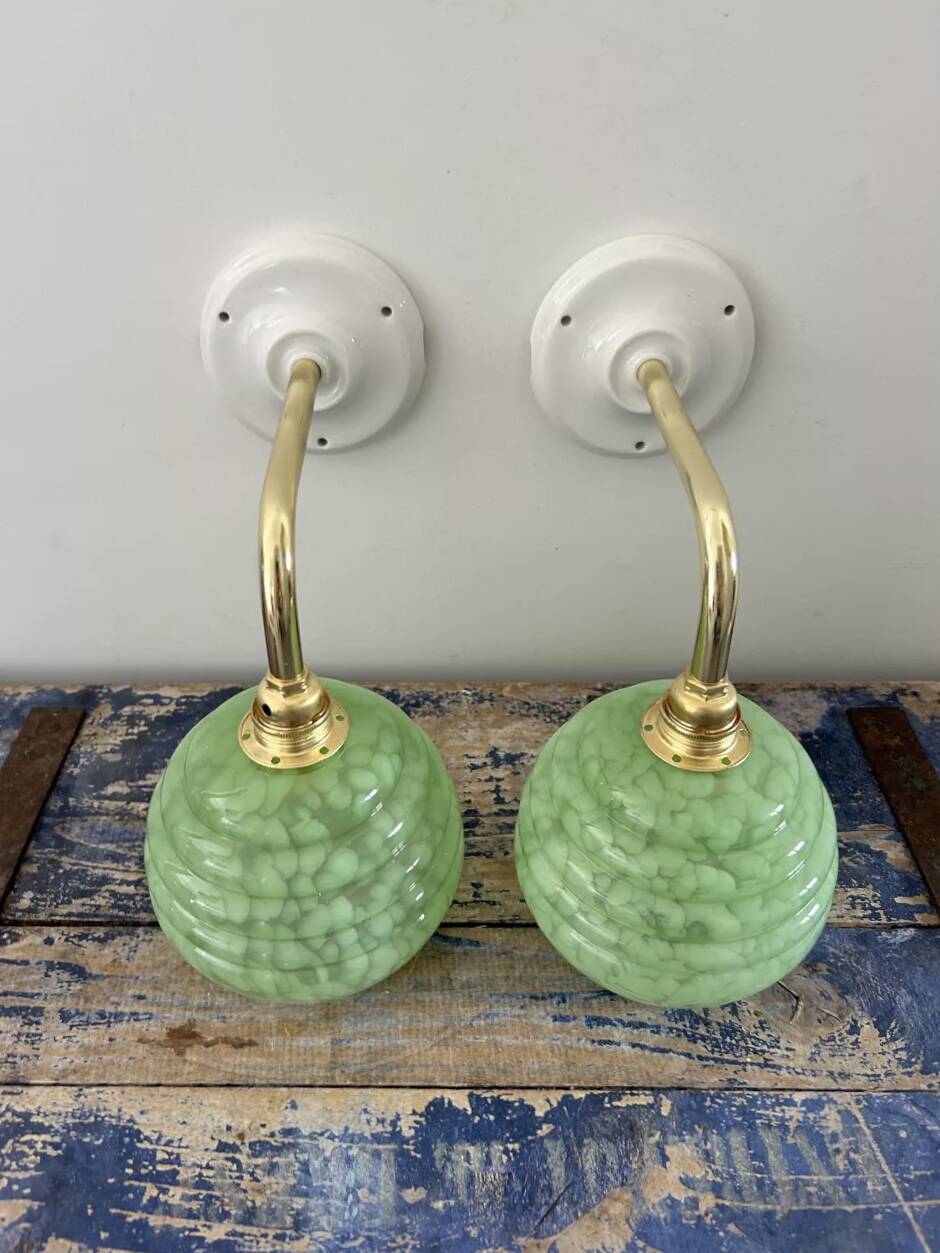 Pair of Art Deco wall sconces