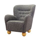 Grey armchair, Scandinavian design, production: Denmark