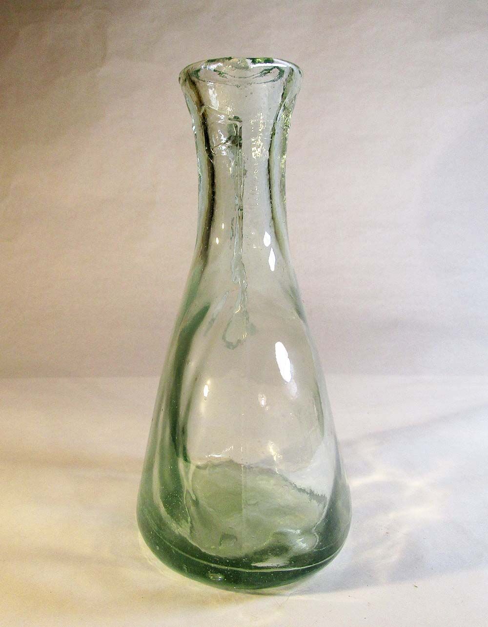 Thick glass pitcher