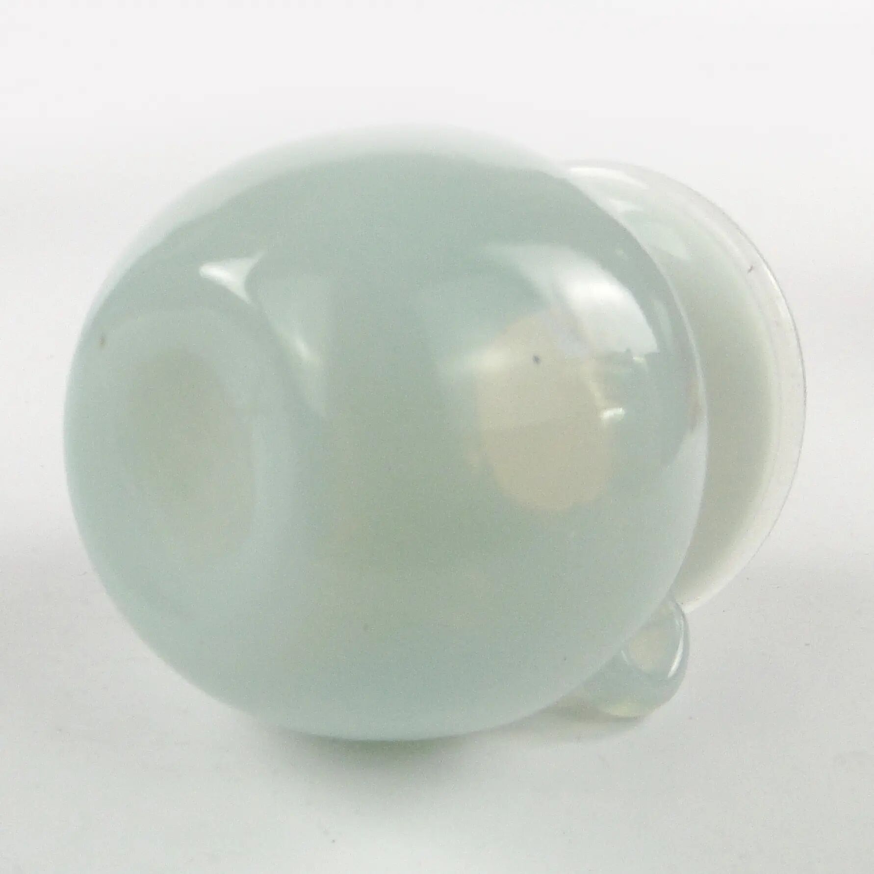 Vase minimaliste, en verre, conçu par J. Słuczan-Orkusz, Pologne, années 1970.