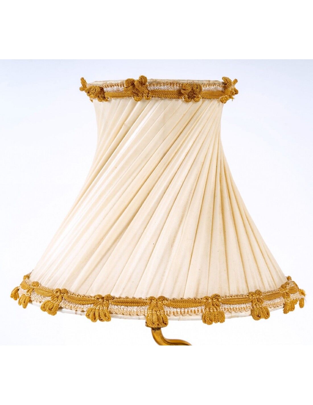 Lamp in bronze and porcelain