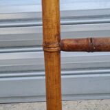Turned wooden towel rack