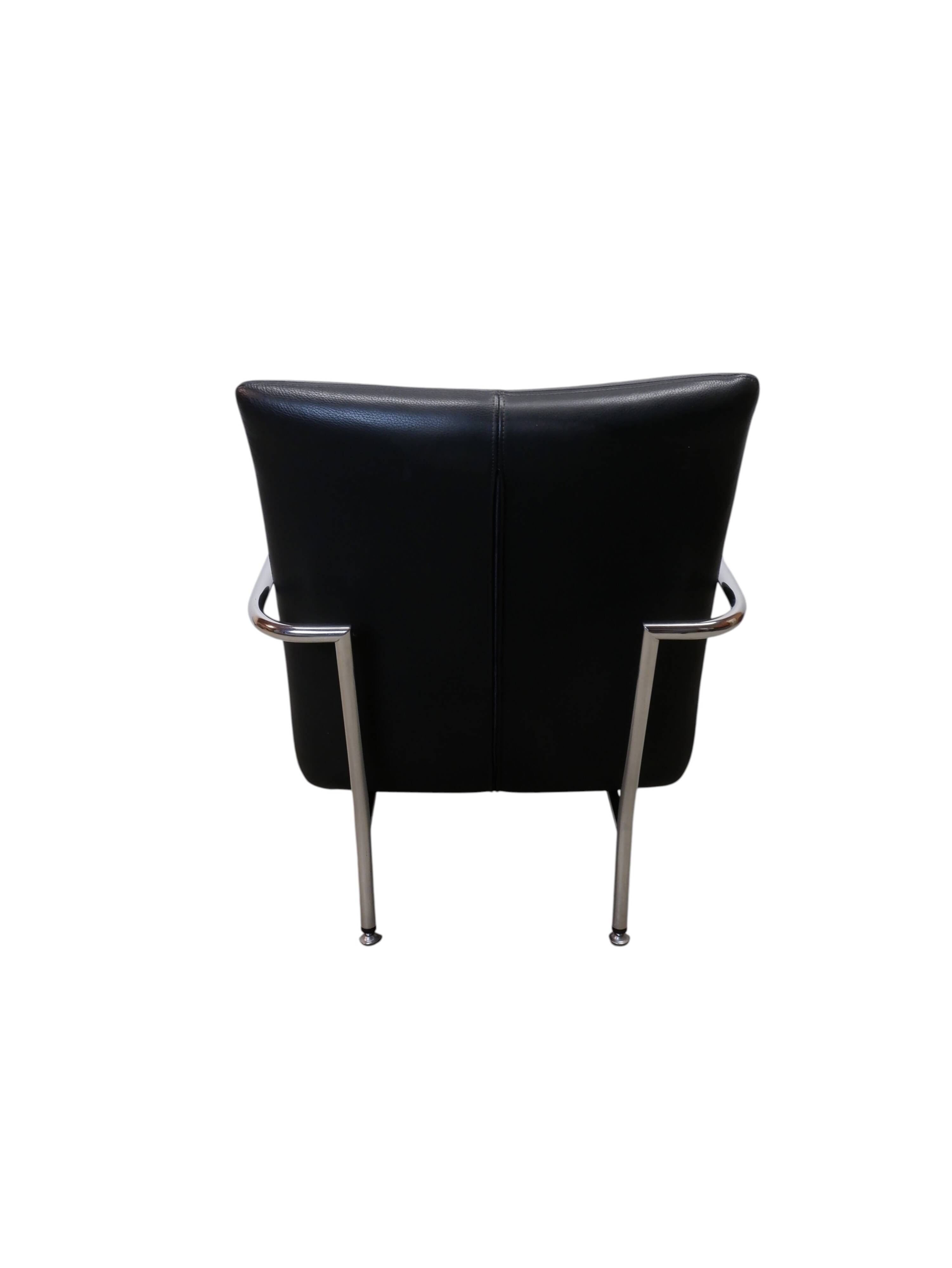 Montis black leather armchair, Holland