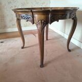 Regency round wooden coffee table