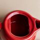 Vintage Red Ceramic Moka Maker by Caffe Cellana, Italy – 1980s Pop Art Design, For Multiple Coffees