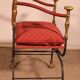 Fauteuil Curule En Fer Forgé Et Bronze