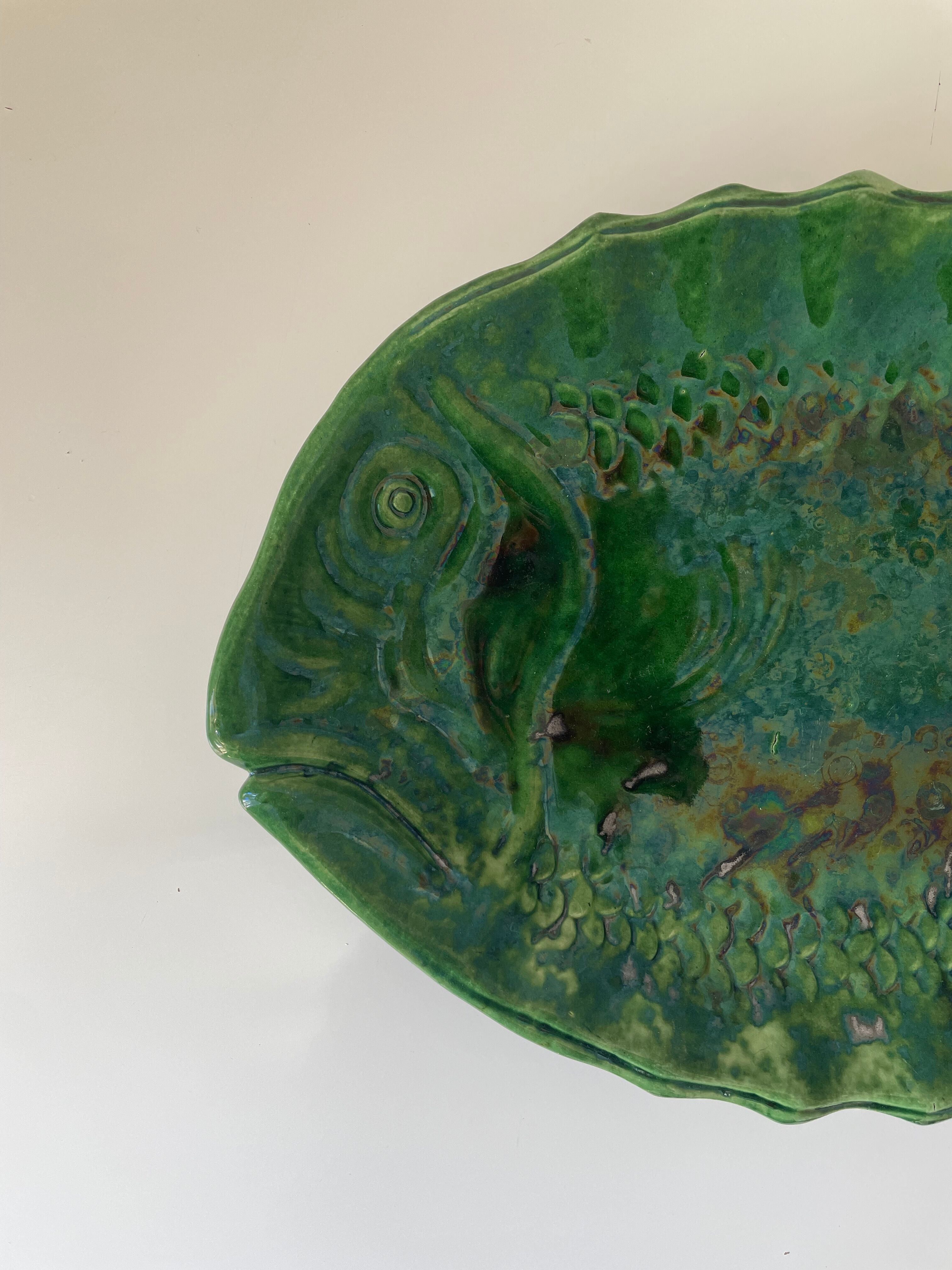 Ceramic fish dish Vallauris