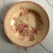 Assiette creuse terre de fer gien capusine 1862