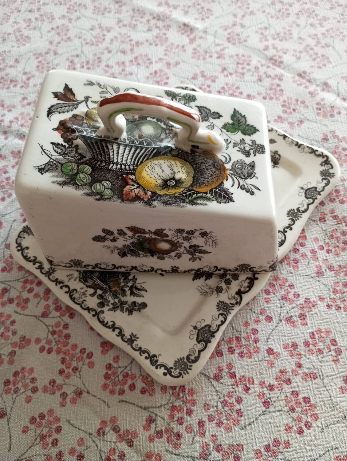 Beurrier vaisselle anglaise Mason's