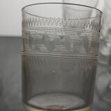 6 wine glasses with Greek-style decoration