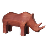 Rhinoceros terracotta resin