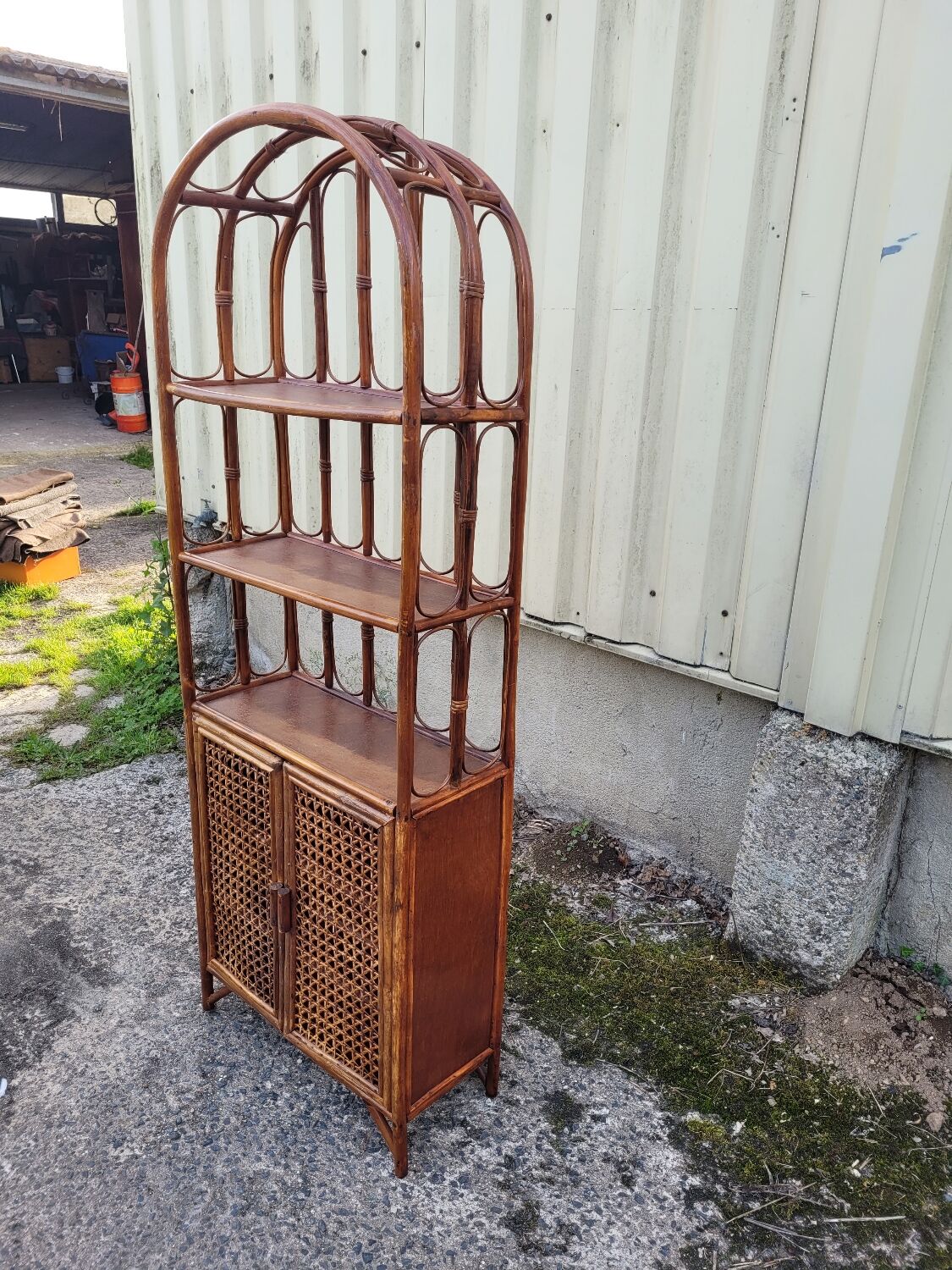Vintage library shelf