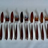 Vintage fish cutlery service for 6 people - WMF - stainless steel - Made in Germany