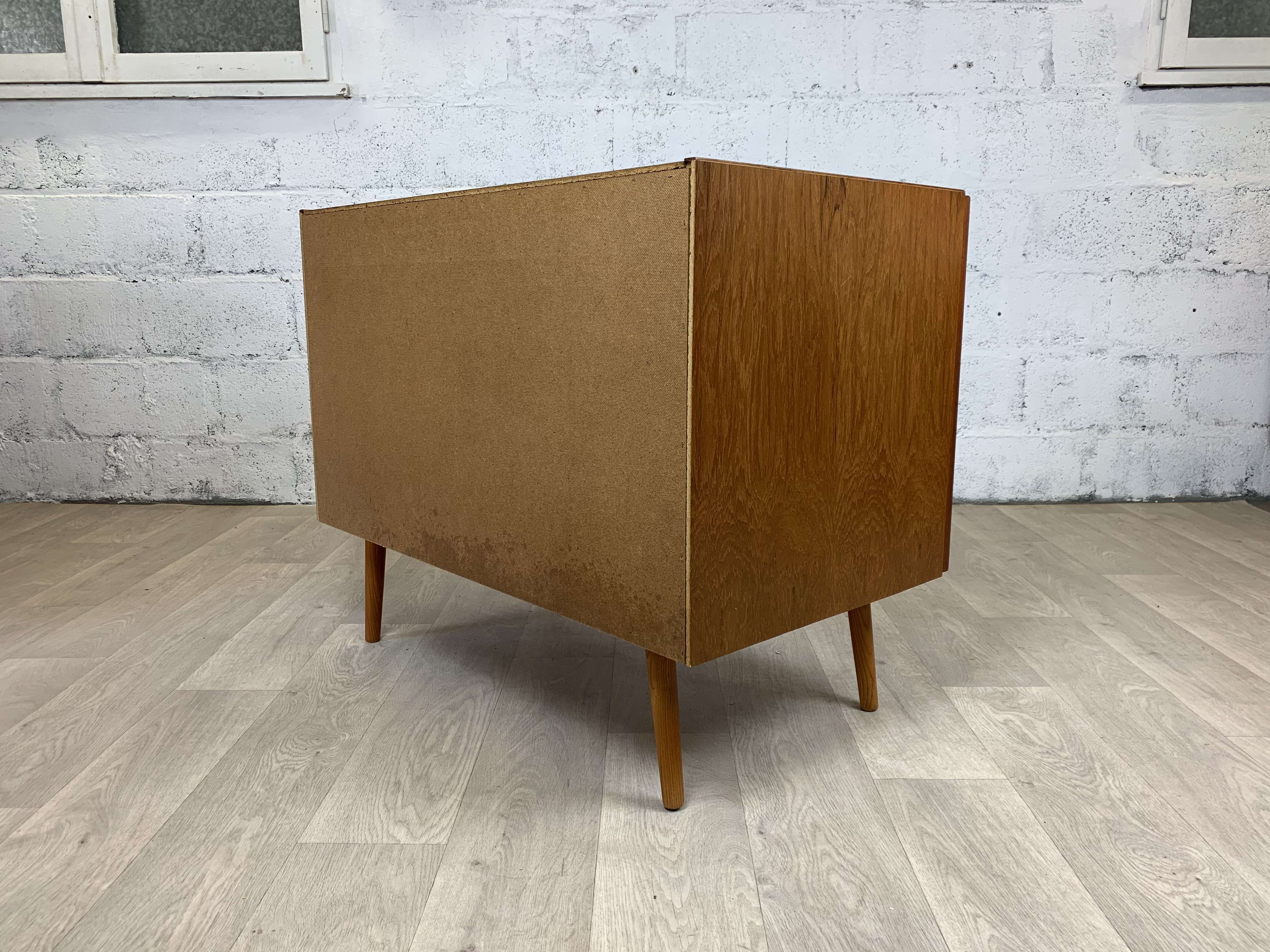 Scandinavian teak buffet with drawers, 60s