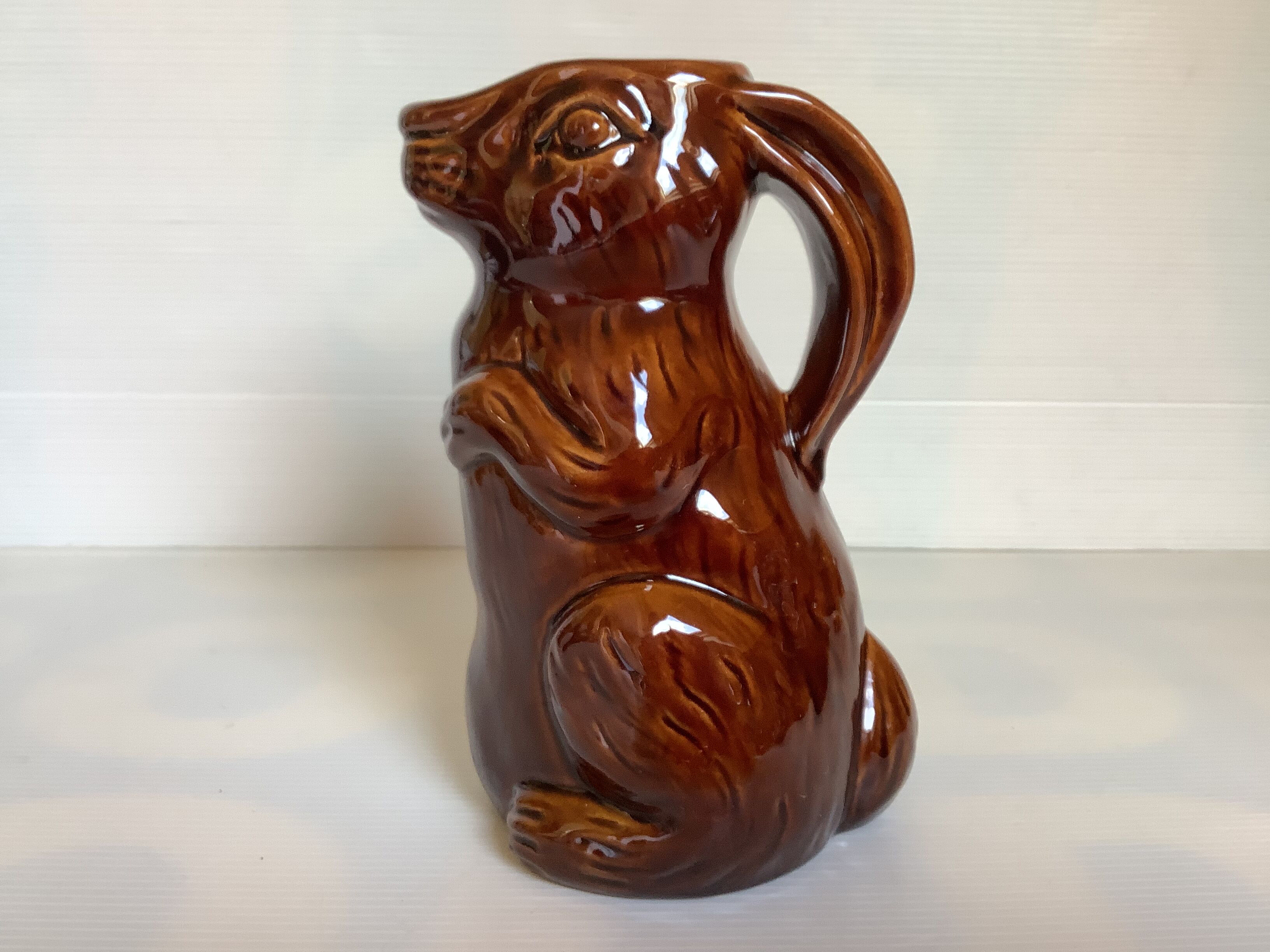 Zoomorphic pitcher in the shape of a rabbit