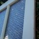 Glass door 82,8x215,3cm old translucent glazing