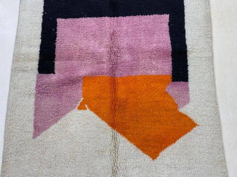Colorful handmade Berber rug size 150 x 250 cm