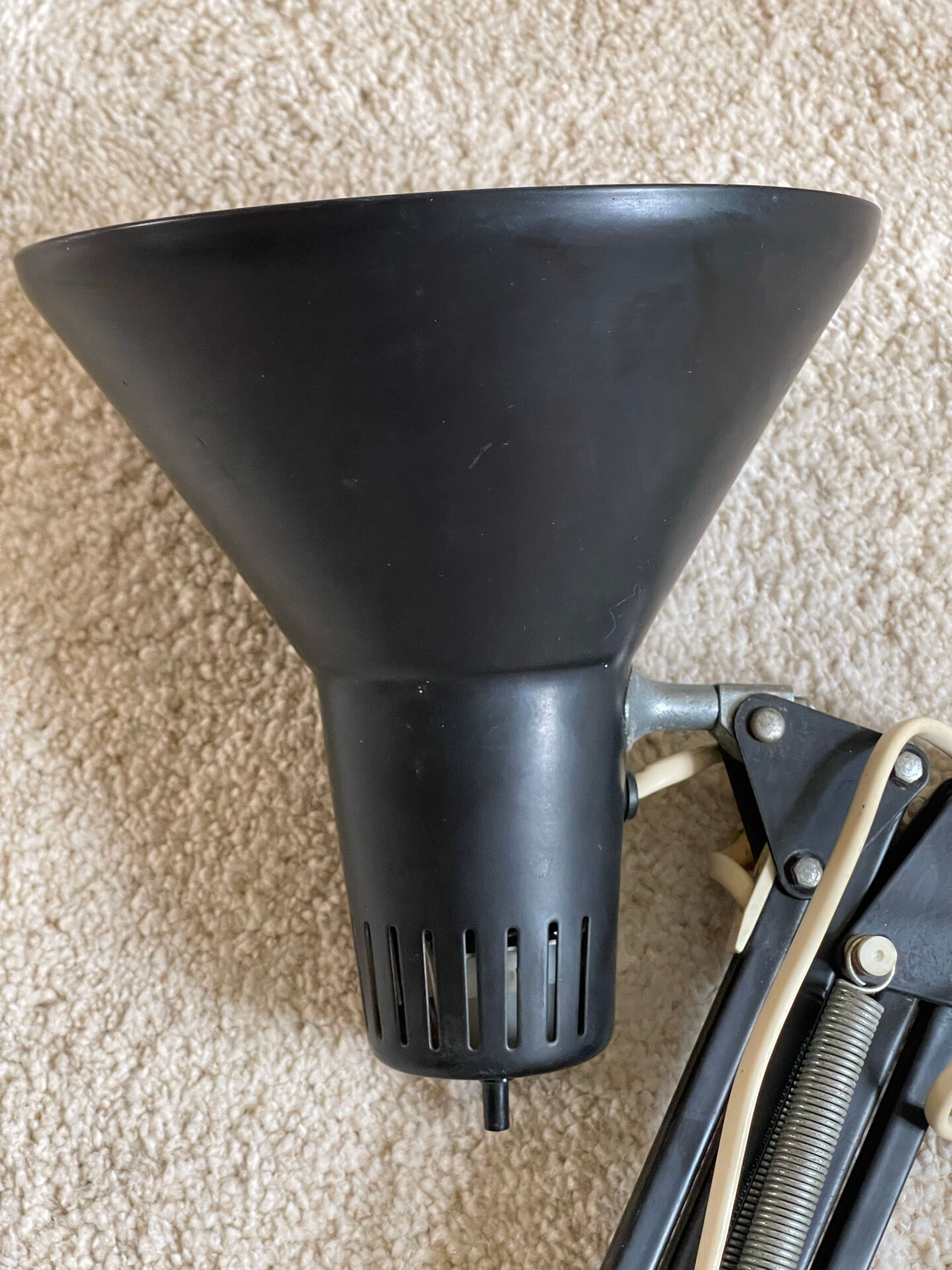 Lampe Twist vintage noire