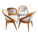 Set of 4 vintage chairs by Charles Ramos 1950