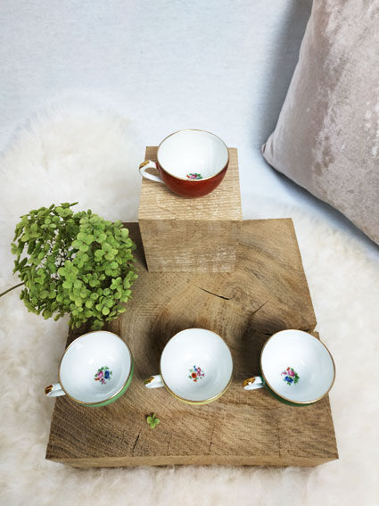 Set of 3 small coffee cups pastelles