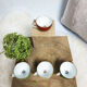 Set of 3 small coffee cups pastelles